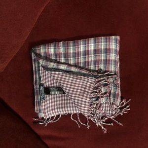 EUC. 100% cotton, long, reversible scarf.